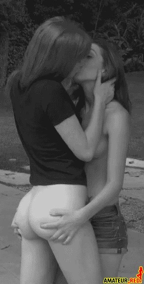 Hot lesbian kiss