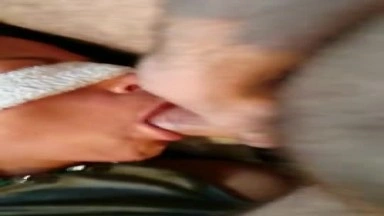Tied wife fucked in the mouth