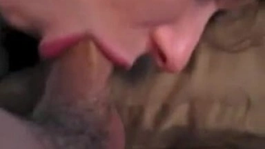 Blowjob with deepthroat and cum on face