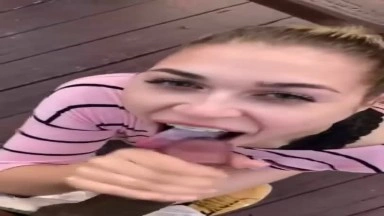 Black Cock Cum in Mouth